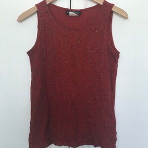 Carol little whimsical red tank top